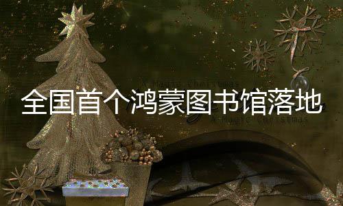 地罗馆落图书鸿蒙湖全国首个