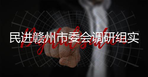 项目民进研组调研赣州赣州会调餐厨市委实地