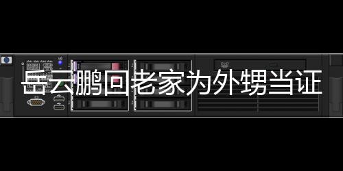 己的虚称鹏回证婚祝福岳云人送荣幸为外 谦老家甥当是自