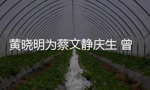 静庆机先曾拍明为危喂食黄晓亲吻蔡文生 生